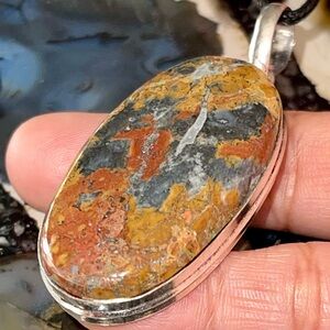 Brecciated Maligano Jasper Pendant 2 1/2”
